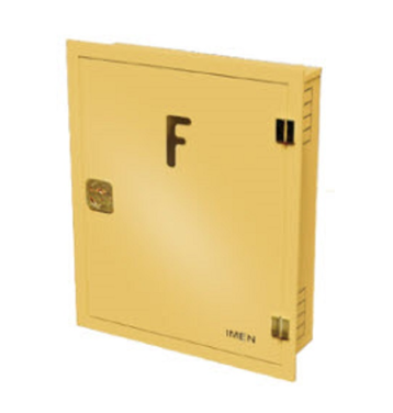 جعبه آتش نشانی کرم توکار60*75 لولاکتابی ورق سنگین